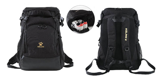 KELME Soccer Backpack Ball/Shoes Compartment Water Side Pocket - 8101BB5011