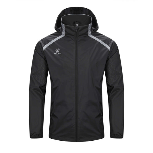 KELME Full Zipper Waterproof Training Rain Jacket - Kids and Adults - 8461WT1131/8461WT3131