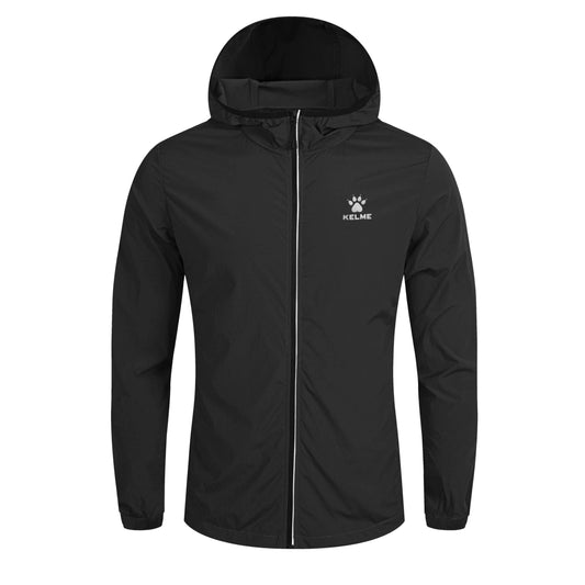 KELME Full Zipper Waterproof Training Light  Rain Jacket  - Kids and Adults - 3801244/3803244
