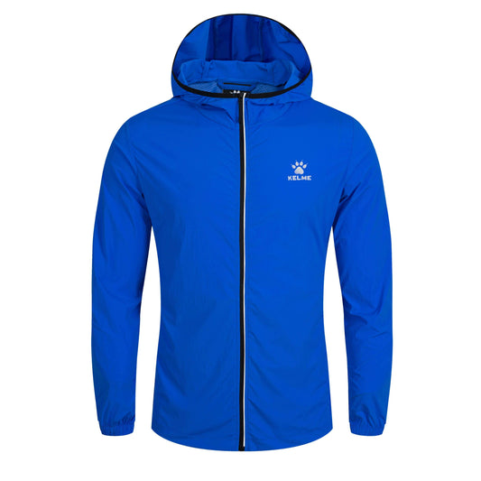 KELME Full Zipper Waterproof Training Light  Rain Jacket  - Kids and Adults - 3801244/3803244