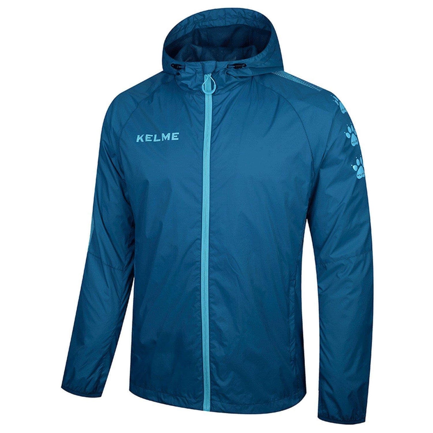 KELME Full Zipper Waterproof Training Rain Jacket - Kids and Adults - 3881211/3883211
