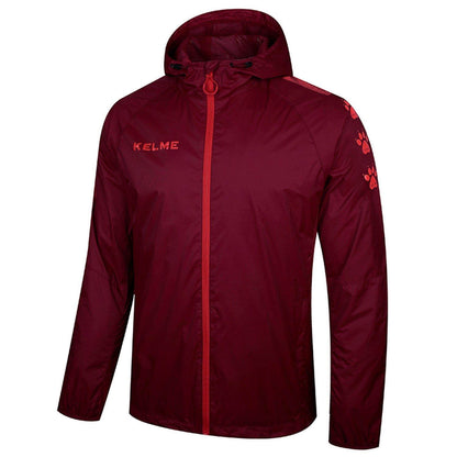 KELME Full Zipper Waterproof Training Rain Jacket - Kids and Adults - 3881211/3883211
