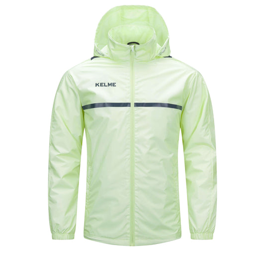 KELME Full Zipper Waterproof Training Rain Jacket  - Kids and Adults - 8361WT1062/8361WT3062
