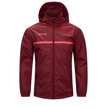 KELME Full Zipper Waterproof Training Rain Jacket  - Kids and Adults - 8361WT1062/8361WT3062