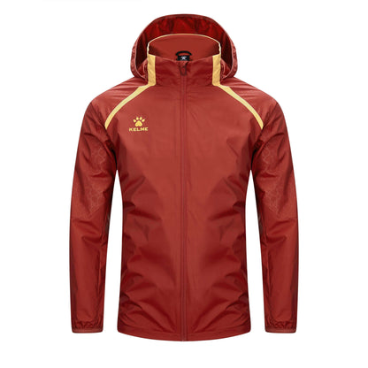 KELME Full Zipper Waterproof Training Rain Jacket - Kids and Adults - 8461WT1131/8461WT3131